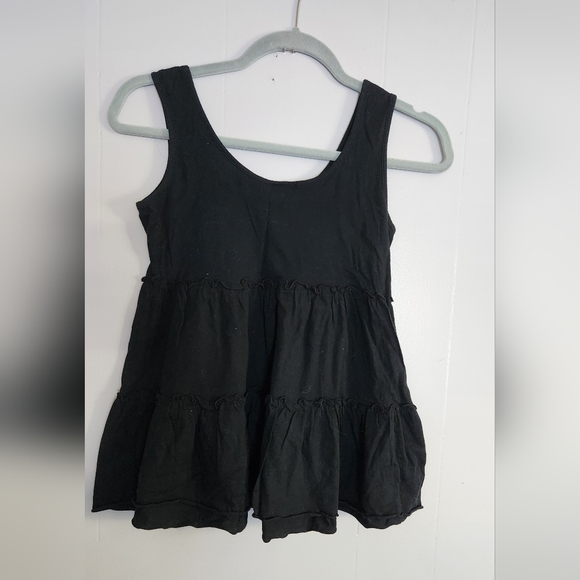 Black ruffle tiered loose flowy tank - Size small - Picture 2 of 6